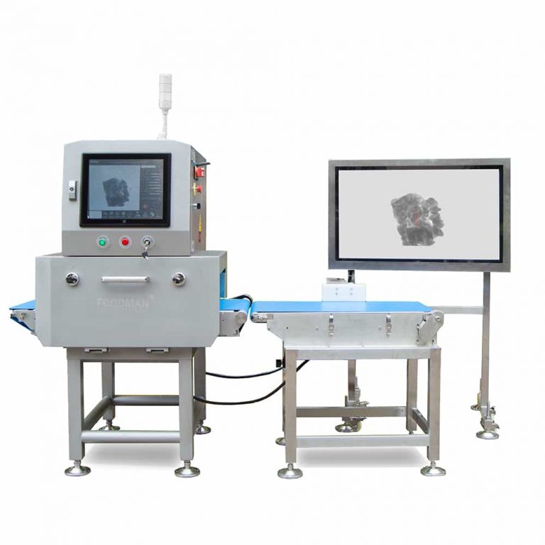 X ray inspection system for processing