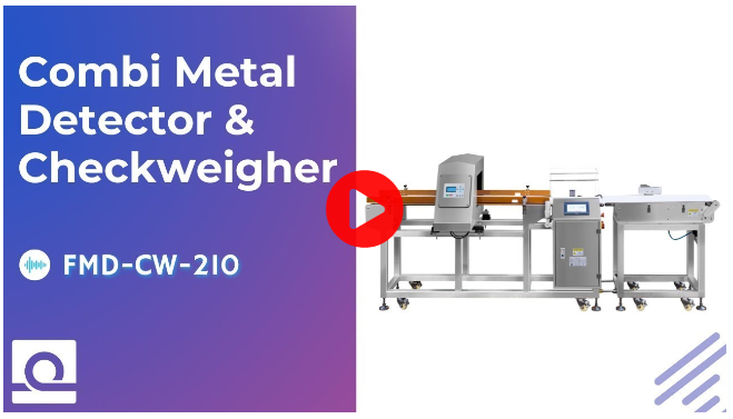 combi metal detector and checkweigher for bottled products