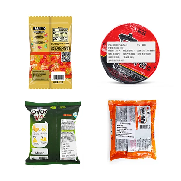 packaged food weighing and labeling machine