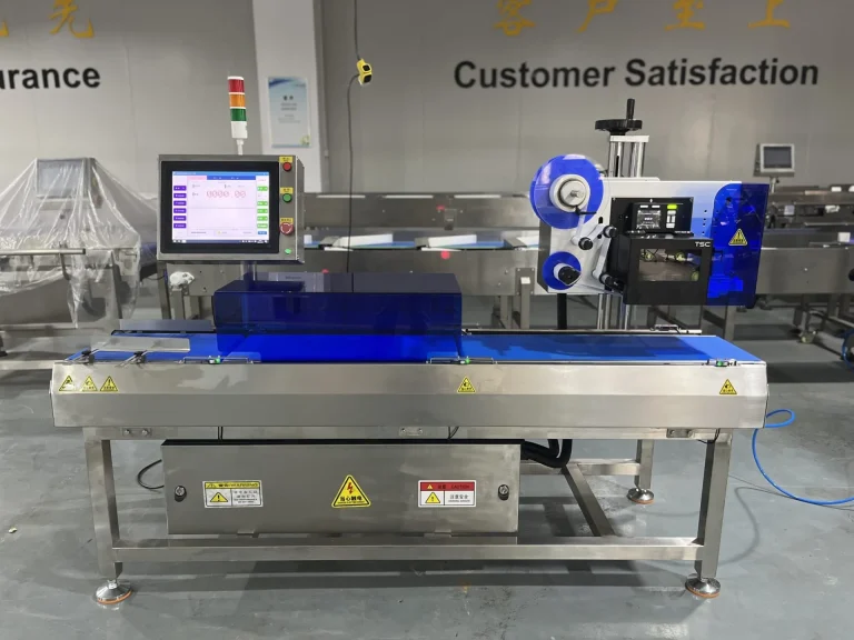 weighing and labeling in working