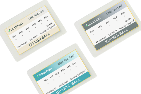 custom material x ray machine test cards