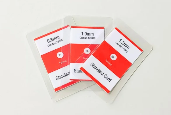 ferrous metal detector test cards