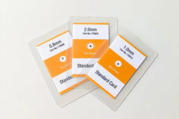 non ferrous metal detector test cards