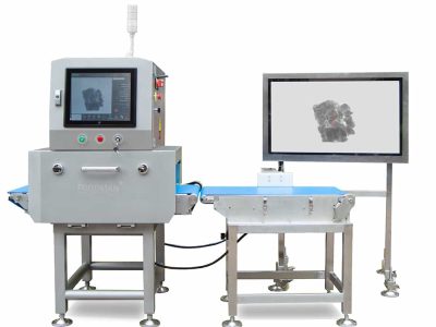 X ray inspection system for processing